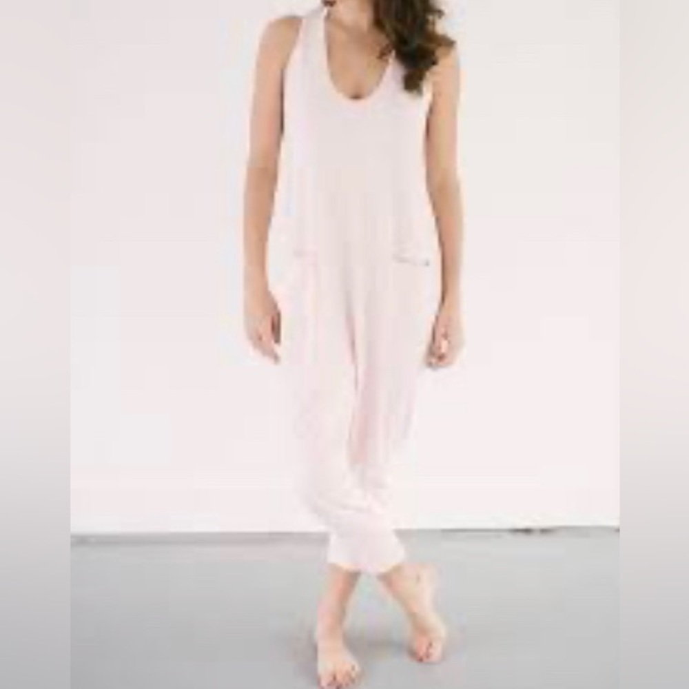 SMASH + TESS Sz M Saturday in Pink Lemonade Super Soft Romper Jumpsuit